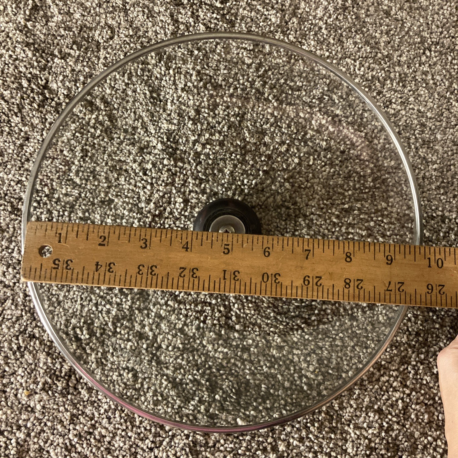 WearEver Glass LID ORIGINAL/Replacement Black Round Handle 10”