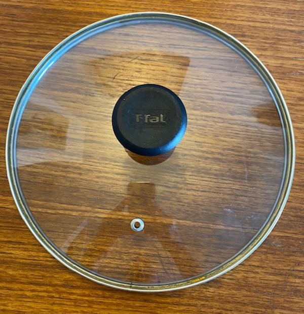 T-FAL Replacement Lid Glass Vented Cover Skillet Pan Pot Inner Opening 9 1/4″
