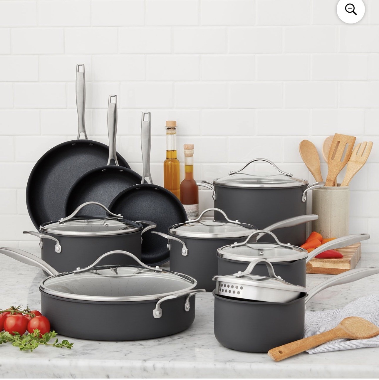 Member’s Mark 15-Piece Hard Anodized Aluminum Cookware Set