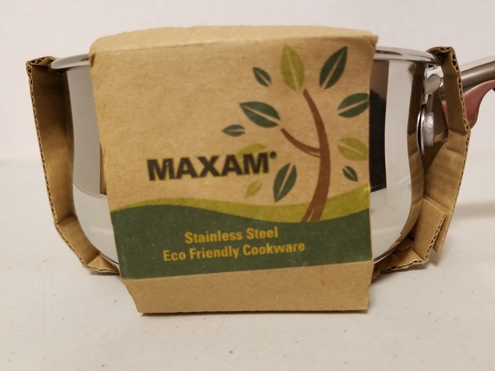 Maxam Stainless Steel 1 Quart Saucepan, Eco Friendly Cookware, Heavy 5-ply Const