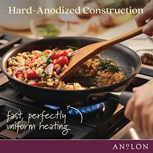 Anolon Advanced Home Hard Anodized Nonstick Skillet 8.5-In Oven Safe 400F Moon