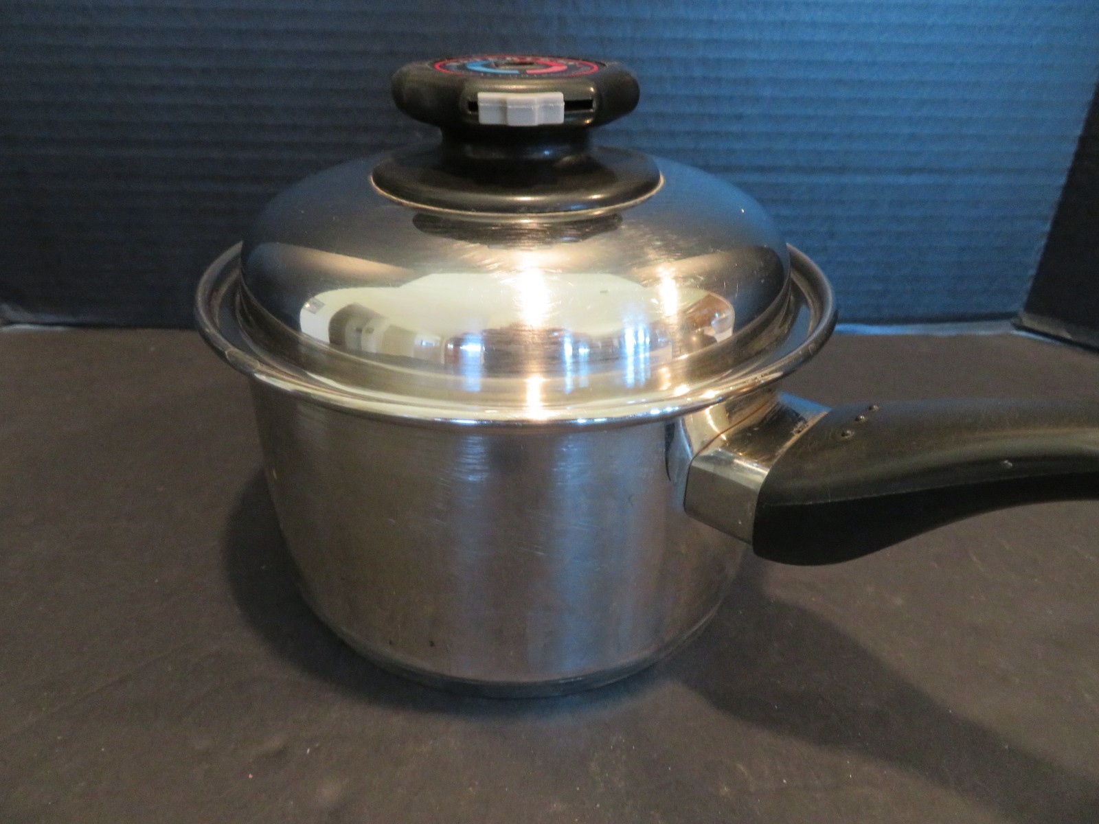 Vintage MAXAM 304 Surgical Stainless Steel Waterless Saucepan W/ or 1.7 Qt.