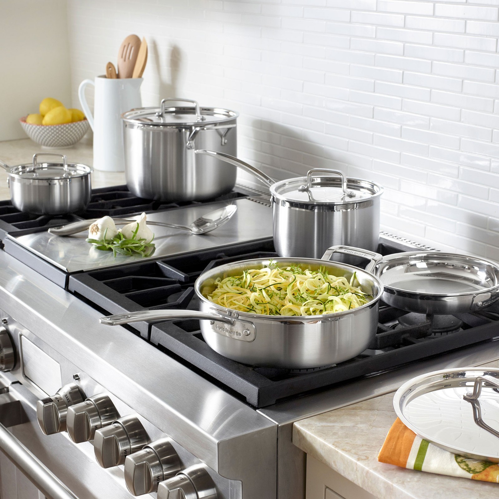 Cuisinart Multiclad Pro Tri-Ply Stainless-Steel 12-Piece Cookware Set, Free Ship