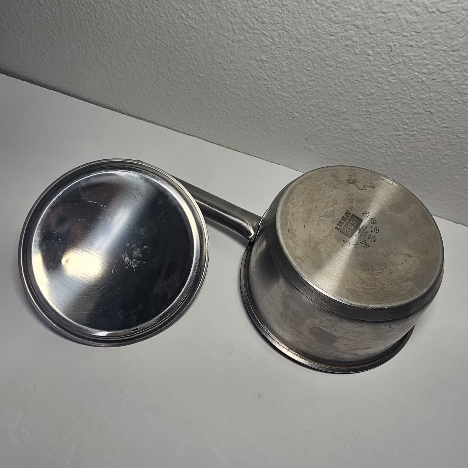 IKEA 365+ Stainless Steel 1 Quart Sauce Pan w/ Lid 1qt 4 Cups 1 Liter Induction