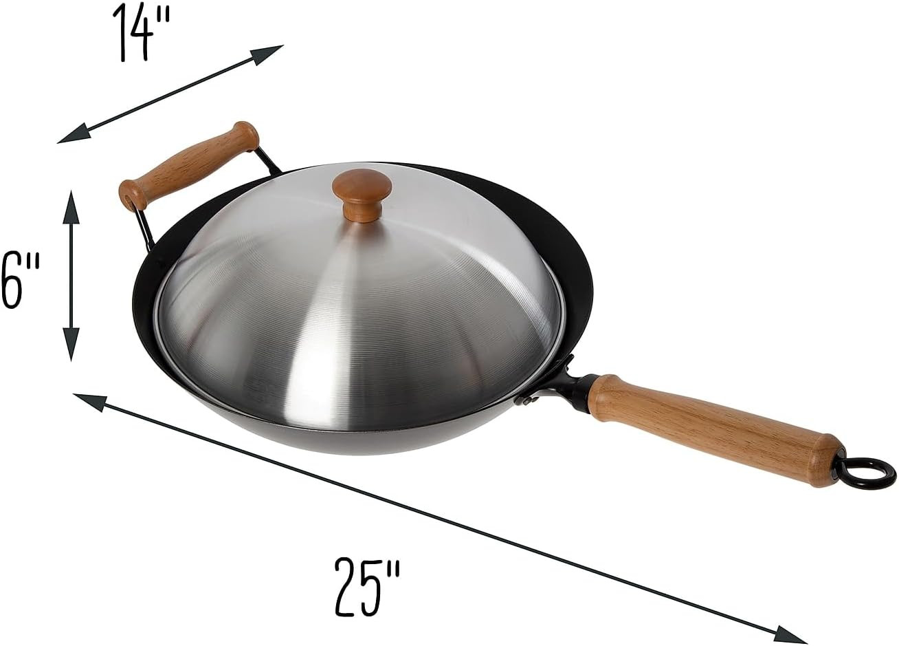 Pro Chef 14″ Non-Stick Wok Set – 10 Piece Excalibur Cooking Collection