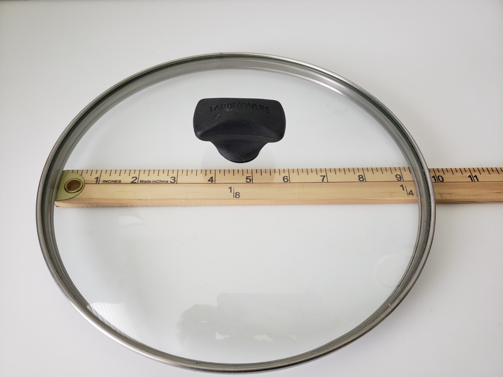 Farberware Replacement Lid 9 3/4″ Skillet Pan Pot Cover Glass Stainless Steel
