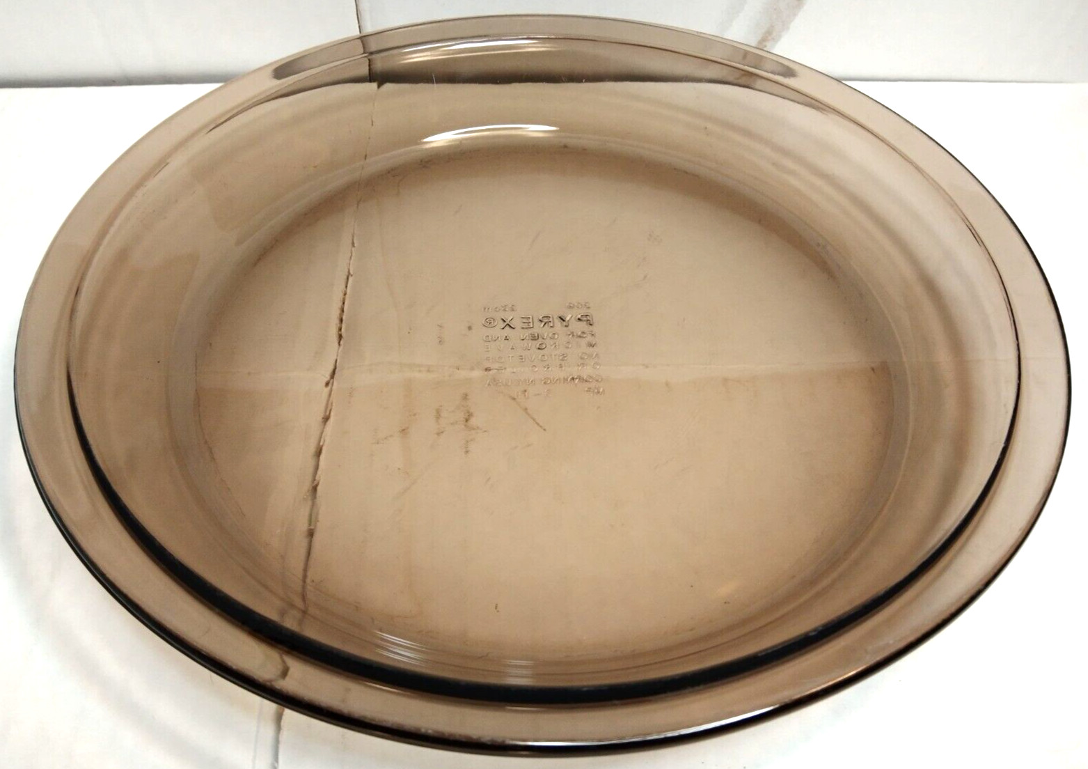 Pyrex [USA] 23cm Smokey Brown Pie Plate Dish [209]