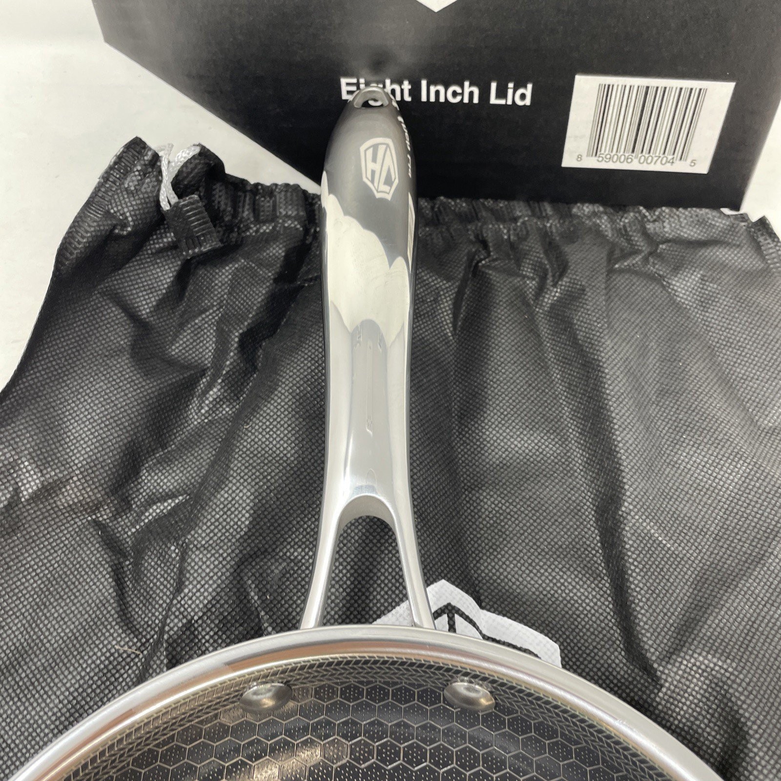 HexClad 8″ Hybrid Fry Frying Pan W/ Storage Bag TerraBond Nonstick Gordon Ramsay