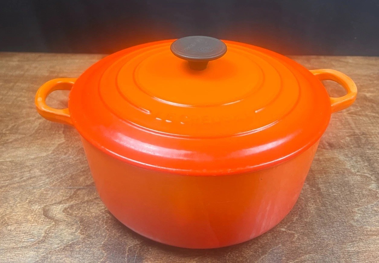 LE CREUSET Cocotte Rondo 24 Orange 4.5 Quart