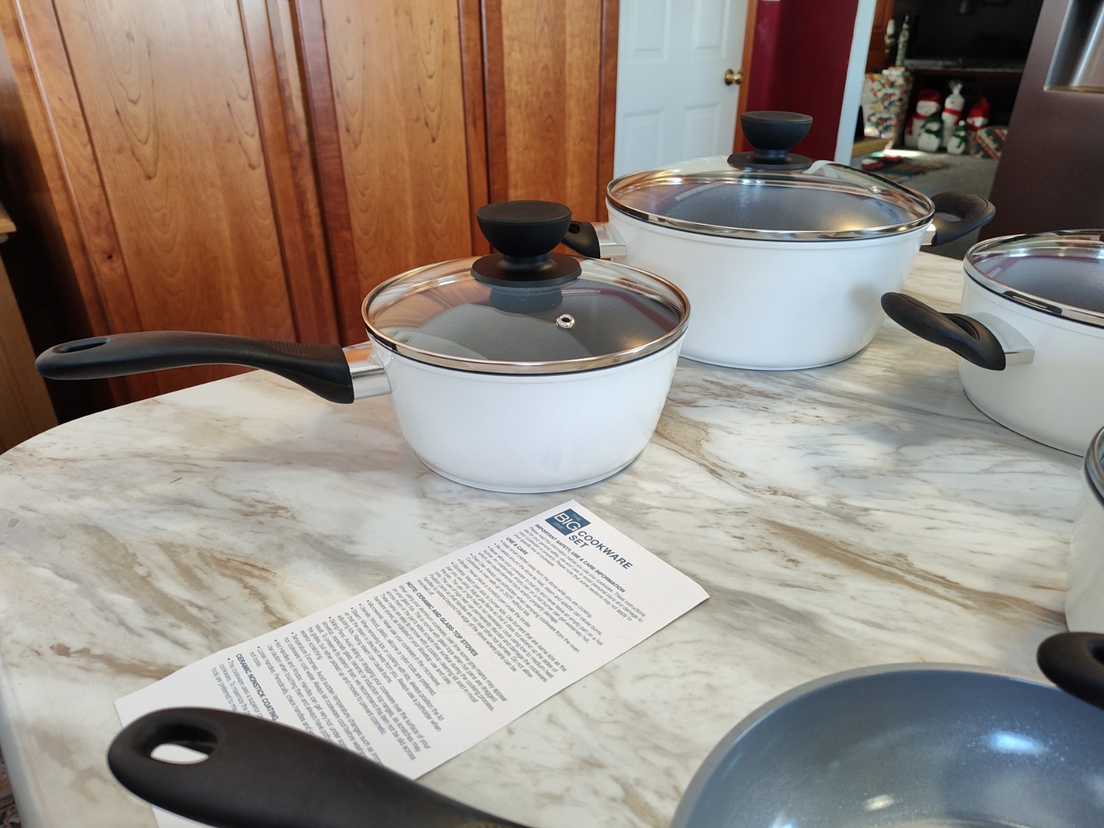The Big One 10 Piece Silicone Ceramic Cookware Set, Gas & electric safe