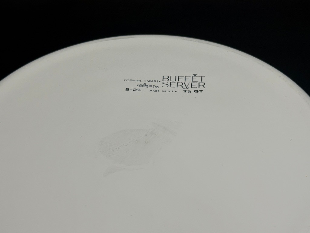 Vintage Corning Ware B 2-1/2 Qt 8-3/4″ BUFFET SERVER Oven Baking Dish Casserole