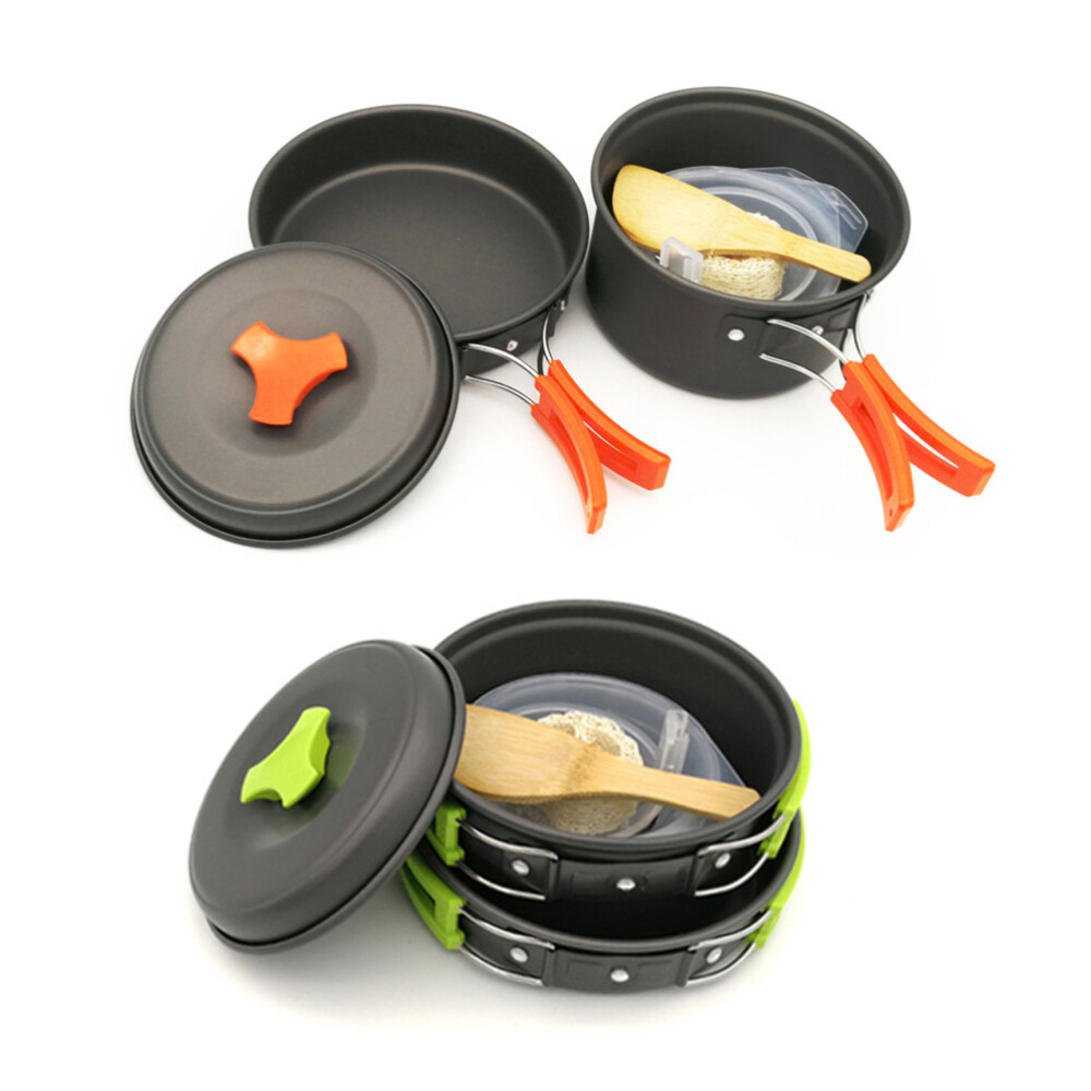 8 Pcs Pot Pan Utensil Set Cookware Sets Camping Pans for Cooking