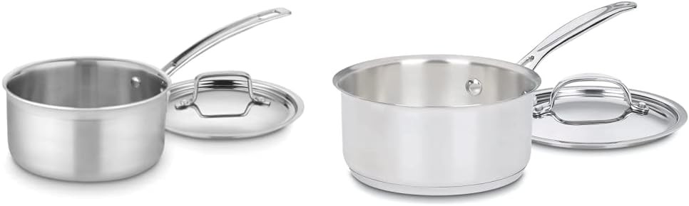 MCP19-18N Multiclad Pro Triple Ply 2-Quart Skillet, Saucepan w/Cover & 719-16