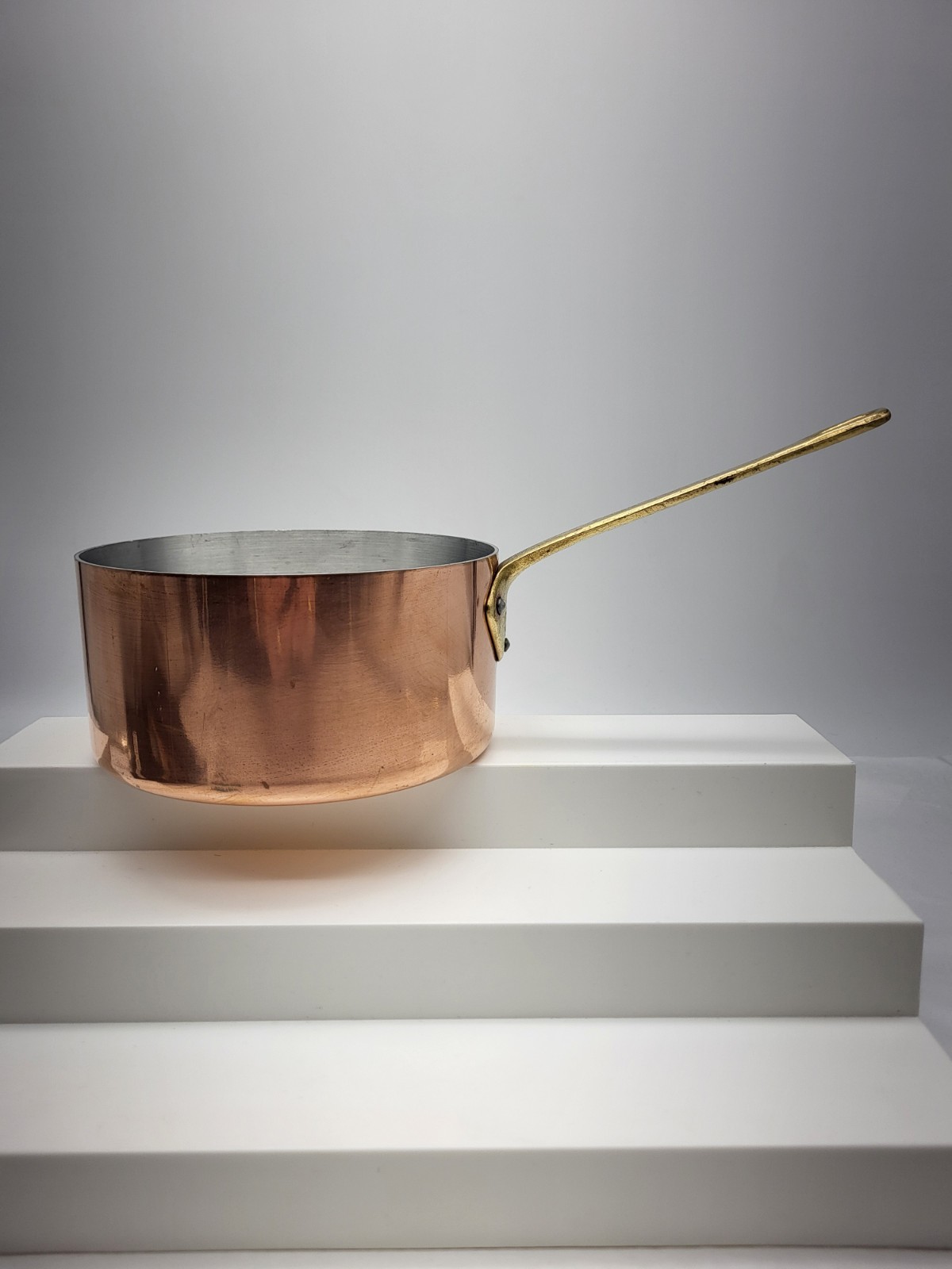 La Belle Cuisine Centuria International Copper Pot with Brass Handle – 1.5 Quart