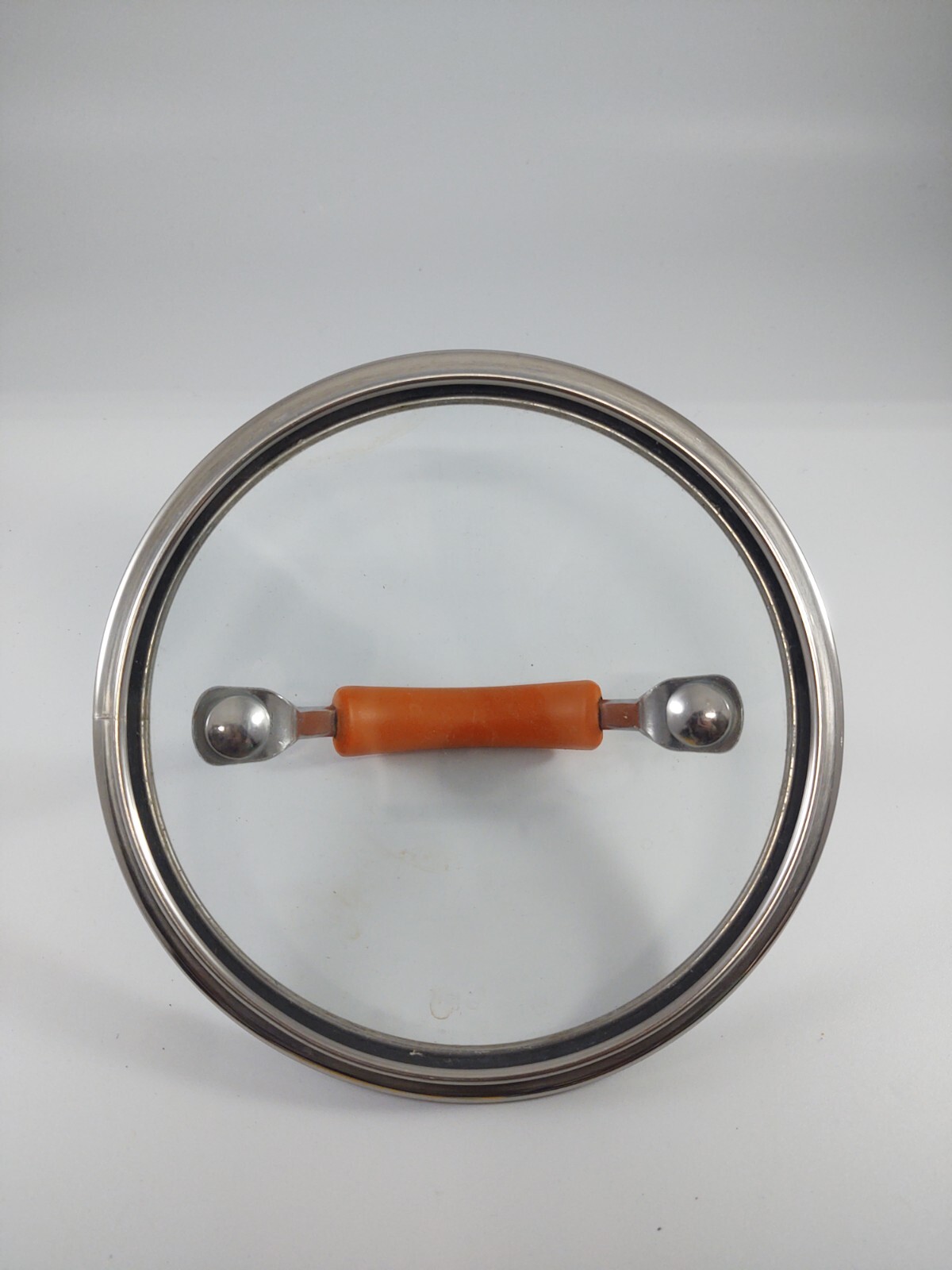 Rachel Ray Orange Circular/Round Glass Lid for Pot – Orange Handle – 6.25in Dia