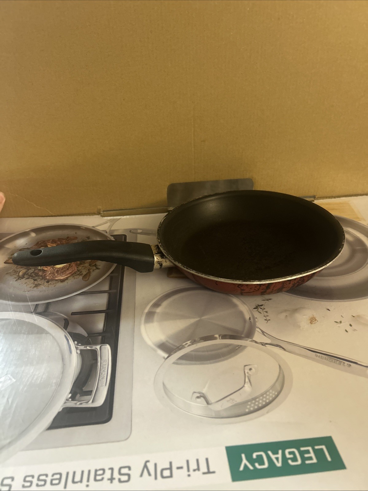 Pots And Pans Set Various Sizes Various Colors Includes Lids In Good Condition