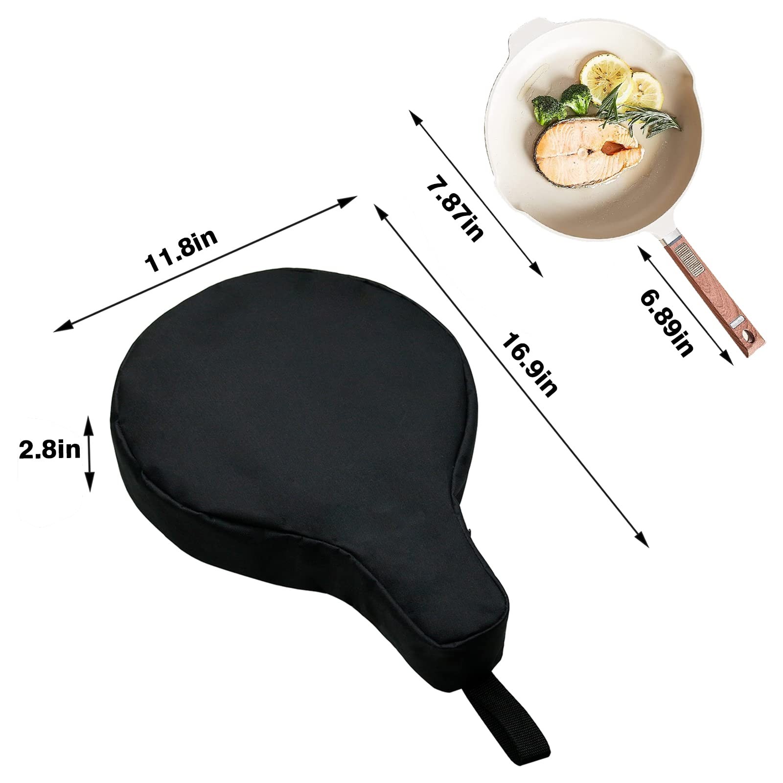 Cast Iron Camping Skillet Bag For 8/10/12in Skillets Durable Skillet Pan Storage