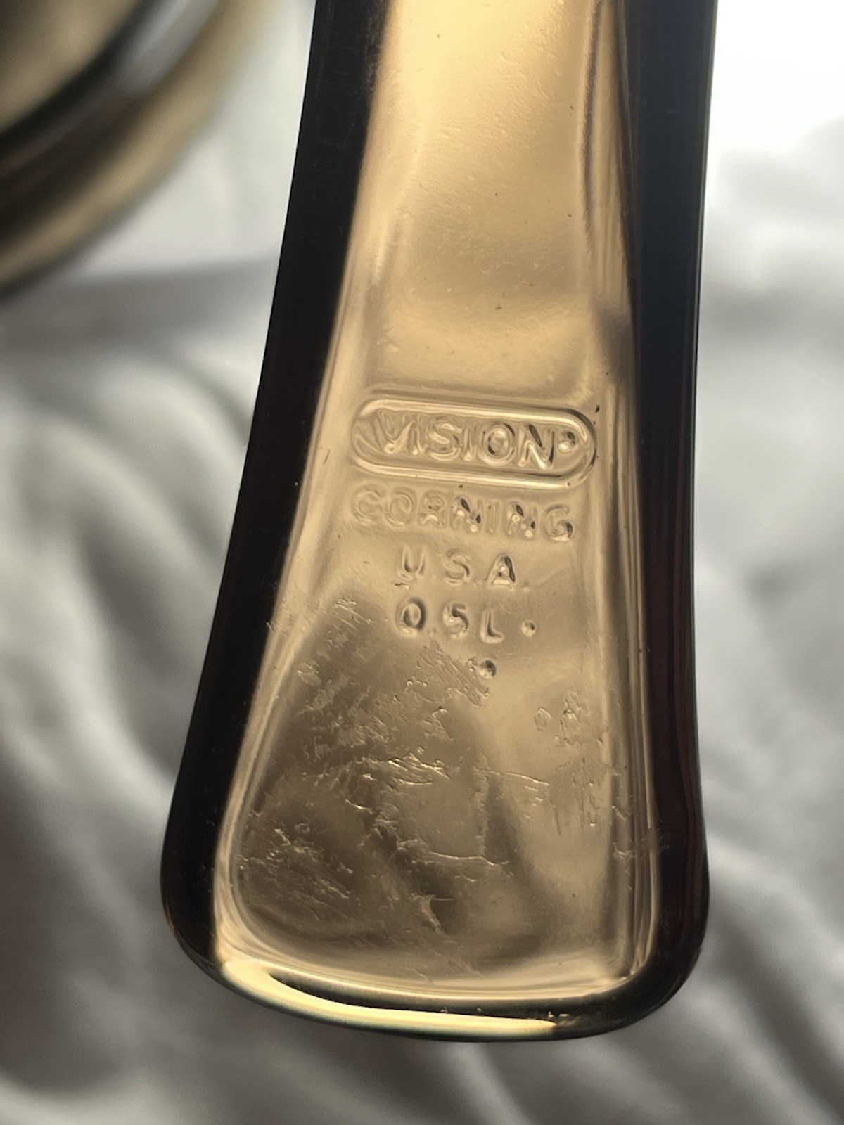 Vision Corning Amber Set w/ Lids .5L