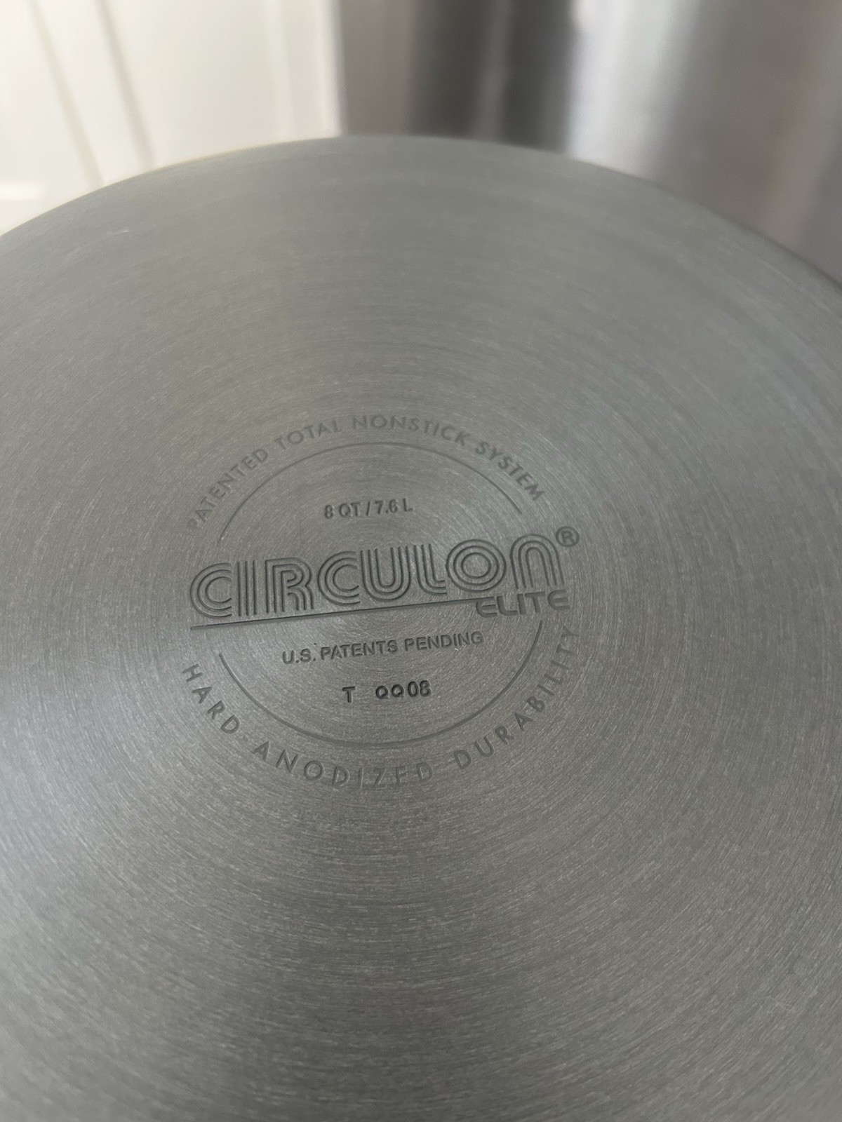 Circulon Elite Hard-Anodized Non Stick 8qt/7.6L Stock Pan Pot With Glass Lid New