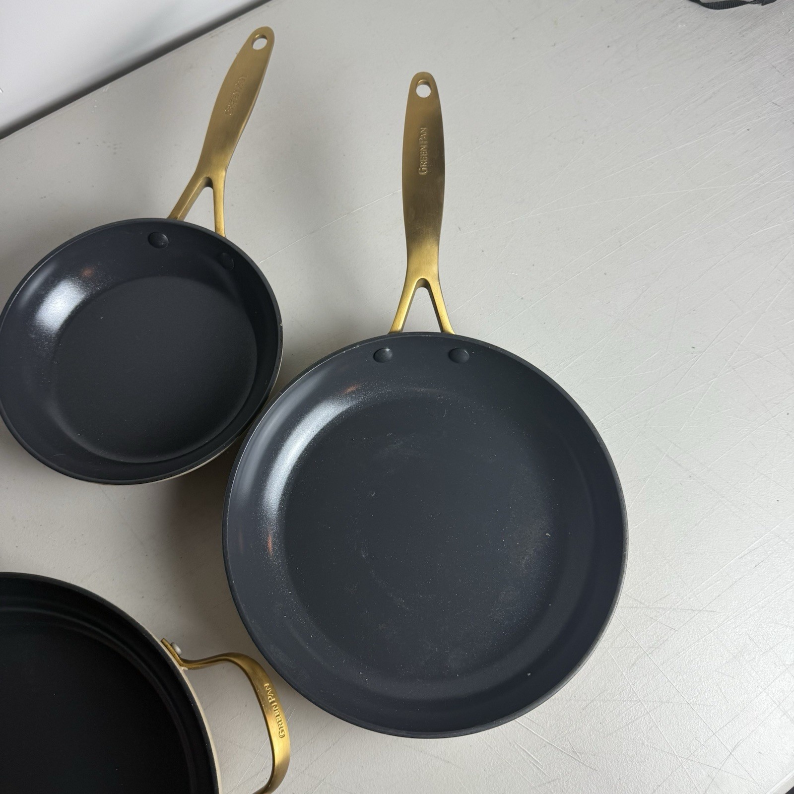 GreenPan Magneto Non-Stick 3-piece Fry Pan Set 8 10 12 inch Set (no lids)