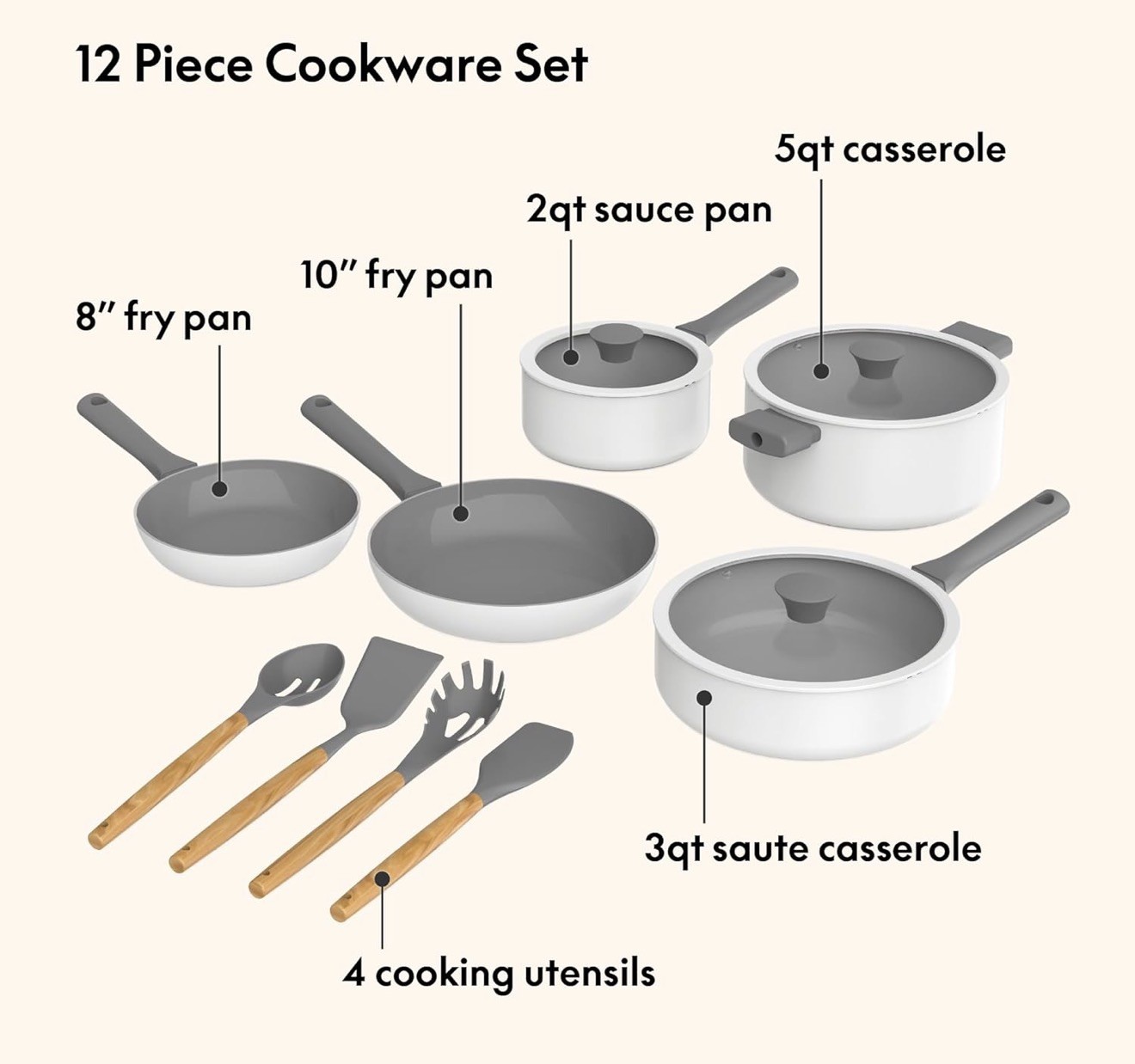 12 piececcookware set w everGood