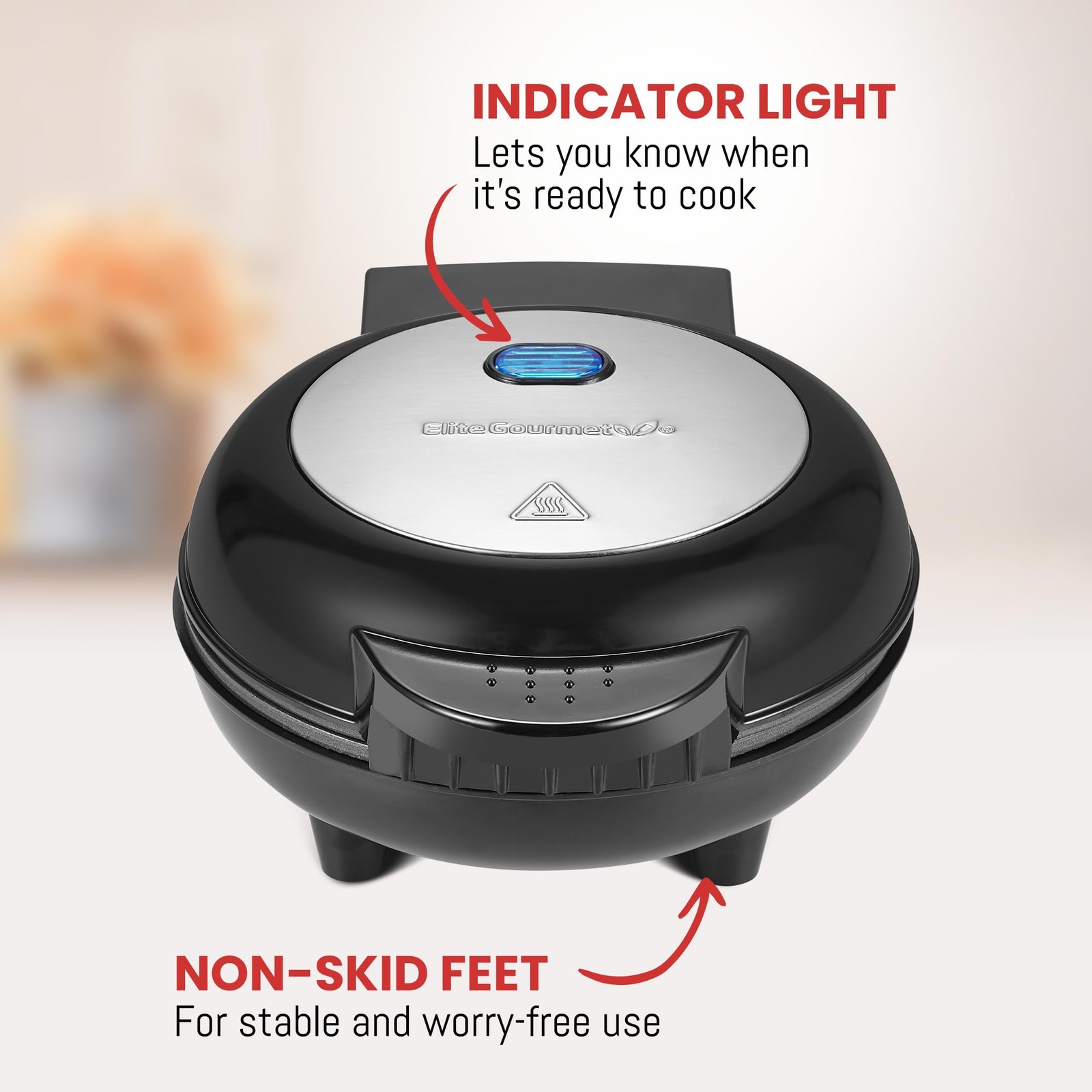 Nonstick Omelet Maker 2 Portion Snack Pocket Cooker Stainless