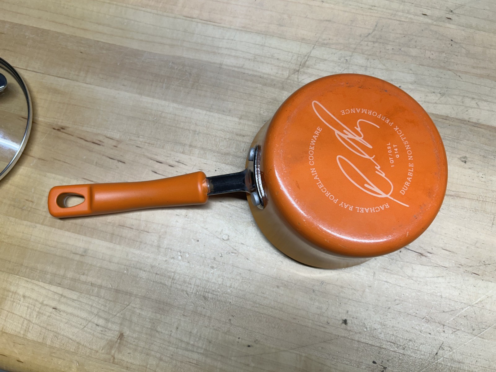 RACHAEL RAY Cookware Orange Ombre’ 3 PAN SET w/ Lids