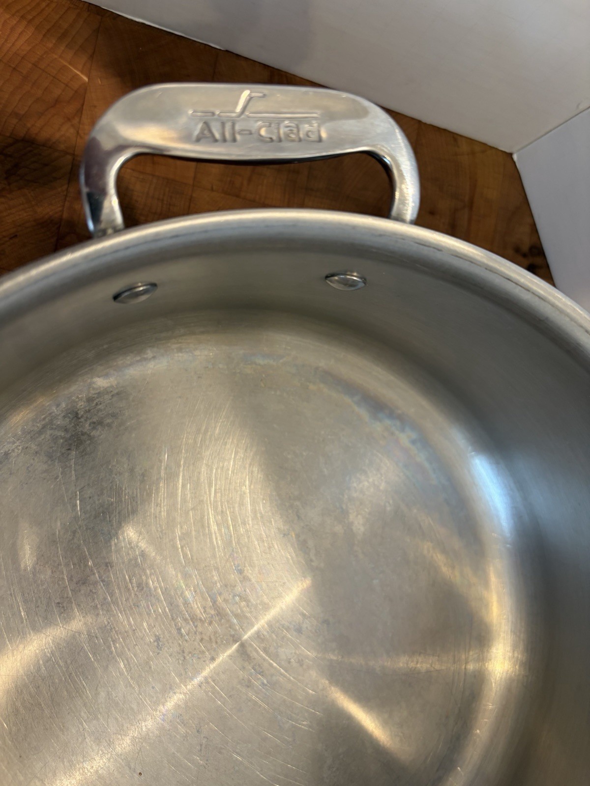 All-Clad Stainless Steel Deep Sauté/Frying Pan/Pot with Lid ~4″ x 11″