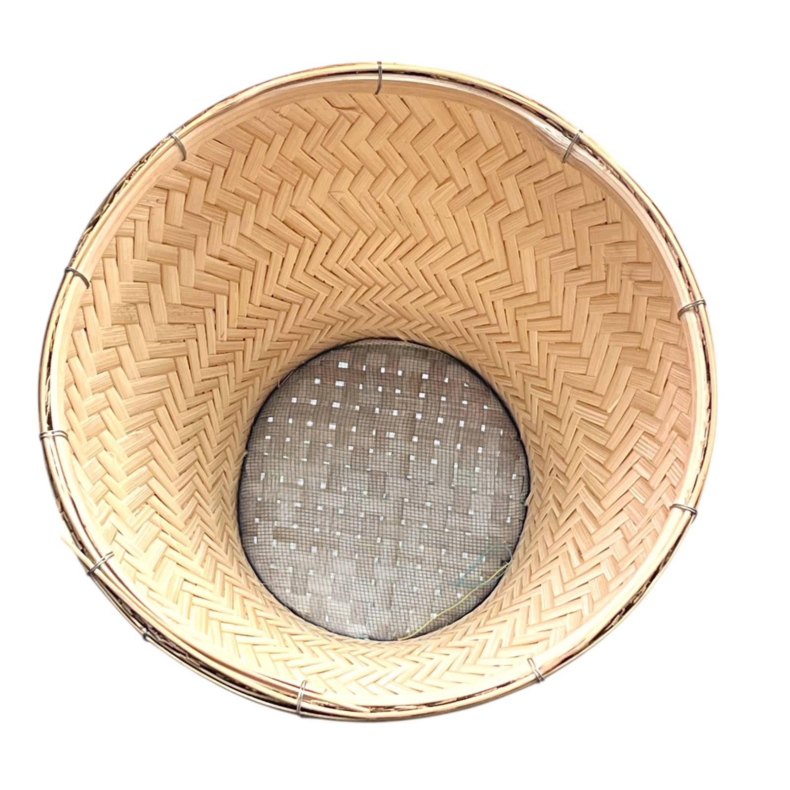 Thai Sticky Rice Steamer Set 2 pcs | 24 cm Aluminum Pot + 26 cm Bamboo Basket |
