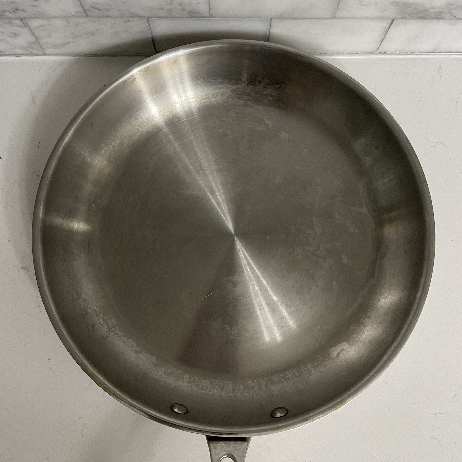 Viking 12” 18/8 Stainless Steel Fry Pan 3- Ply Bonded W/Aluminum Core