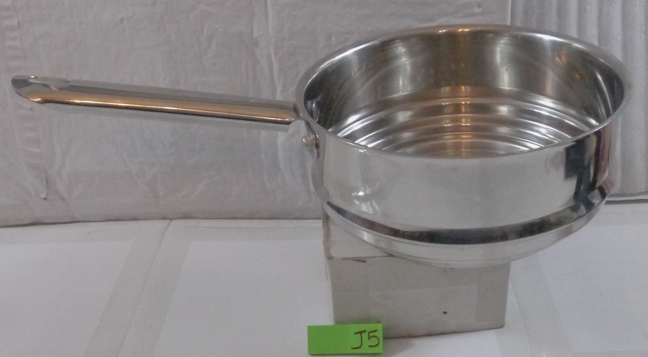 Stainless Steamer / Strainer Pot Insert with Handle 3 Tier 6 1/2″-7 3/4″ J5