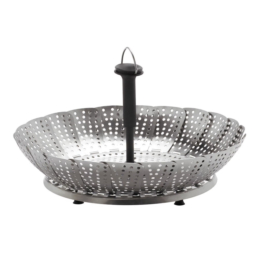 Professional Stainless Steel 11 Inch Steamer Basket with Lid for Cooking