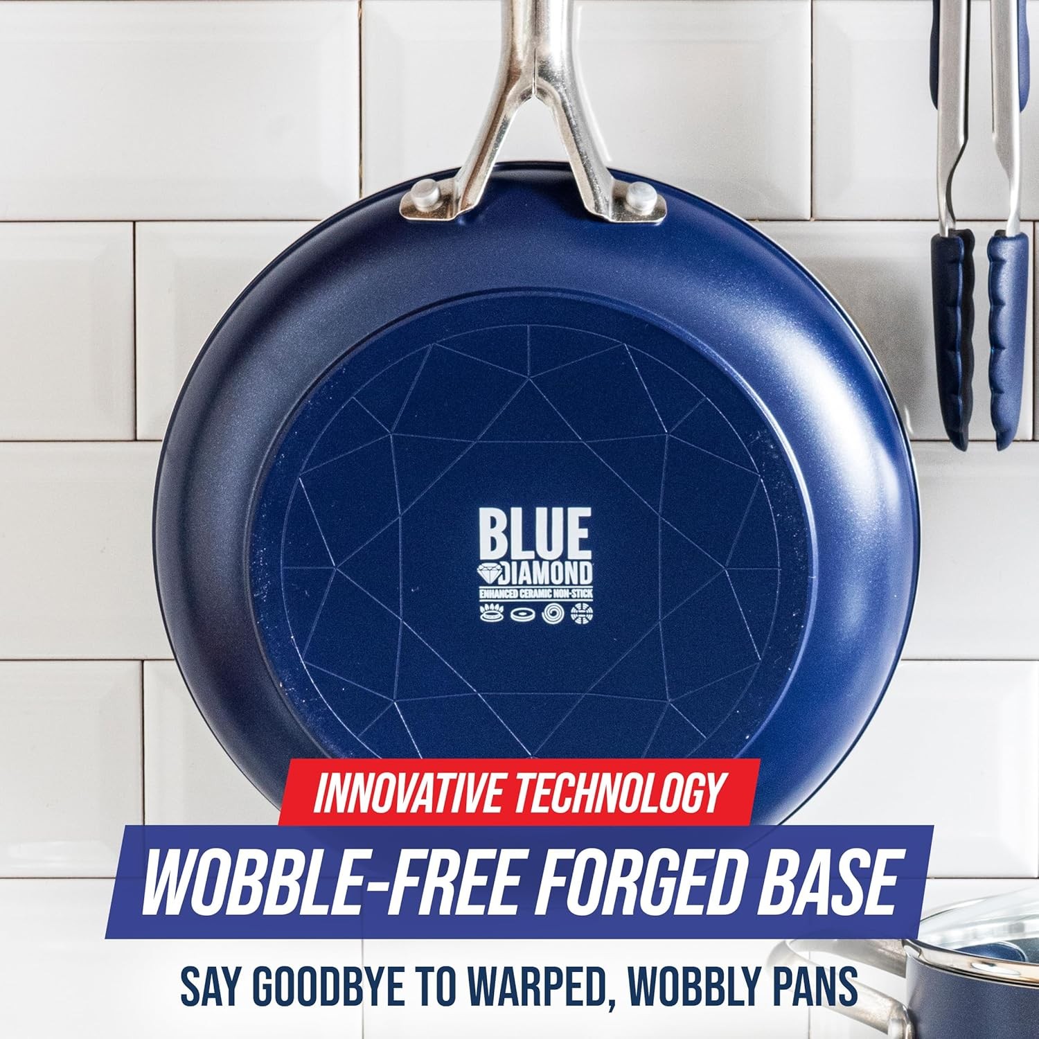 CERAMIC NONSTICK COATING FRYING PAN Blue Diamond 10″ Cooking Frypan Cookware NEW