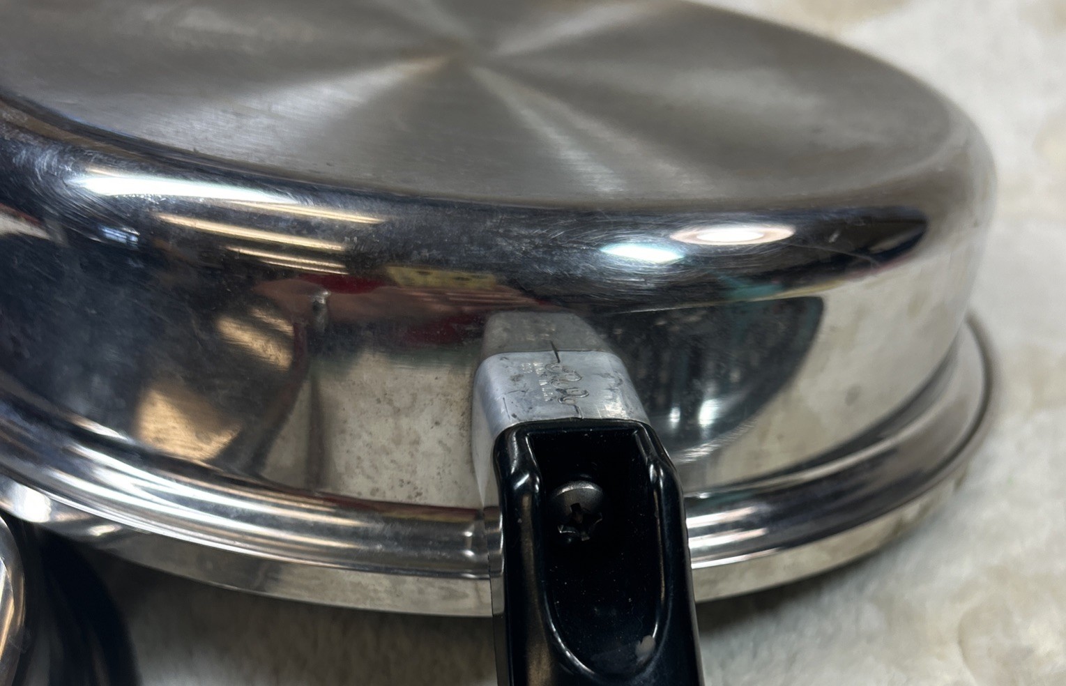 Vintage Rainbow Cookware 18-8 Multi Ply Surgical Steel Skillet W Lid & Insert 11