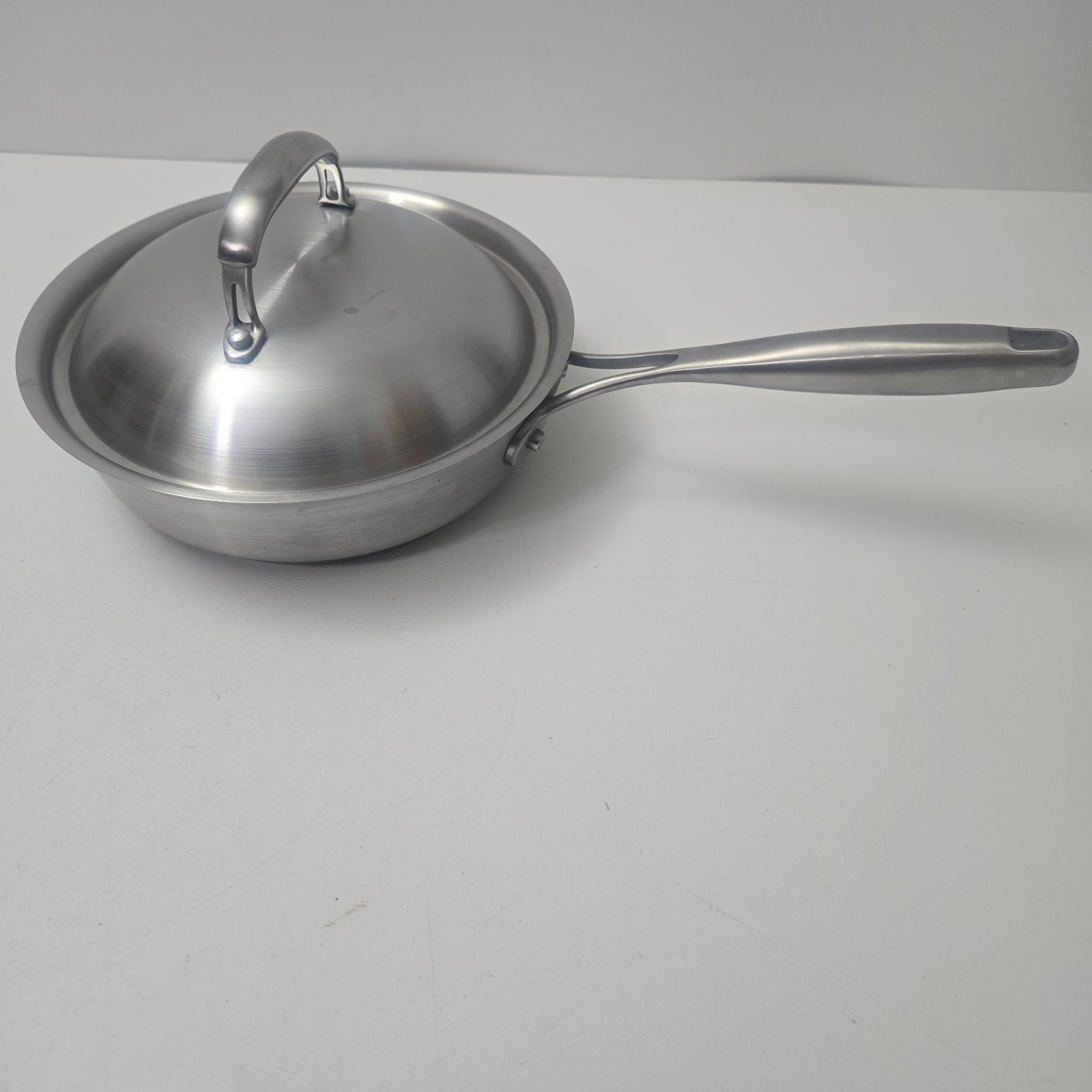 Technique Ti 9in 22cm 18/10 Stainless Steel Frying Pan Skillet Heavy Duty W/Lid
