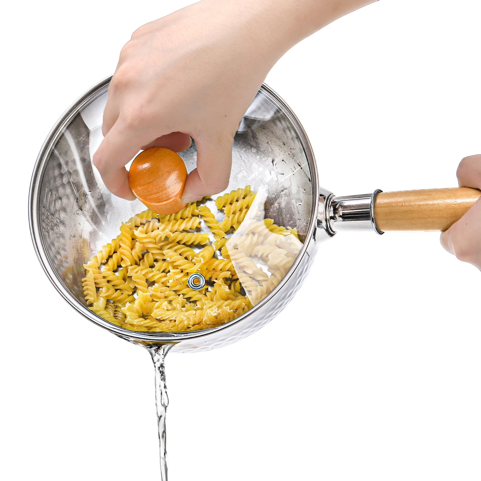 Stainless Steel Saucepan with Steamer, 1.2 Quart Yukihira Sauce Pan with Lid,…