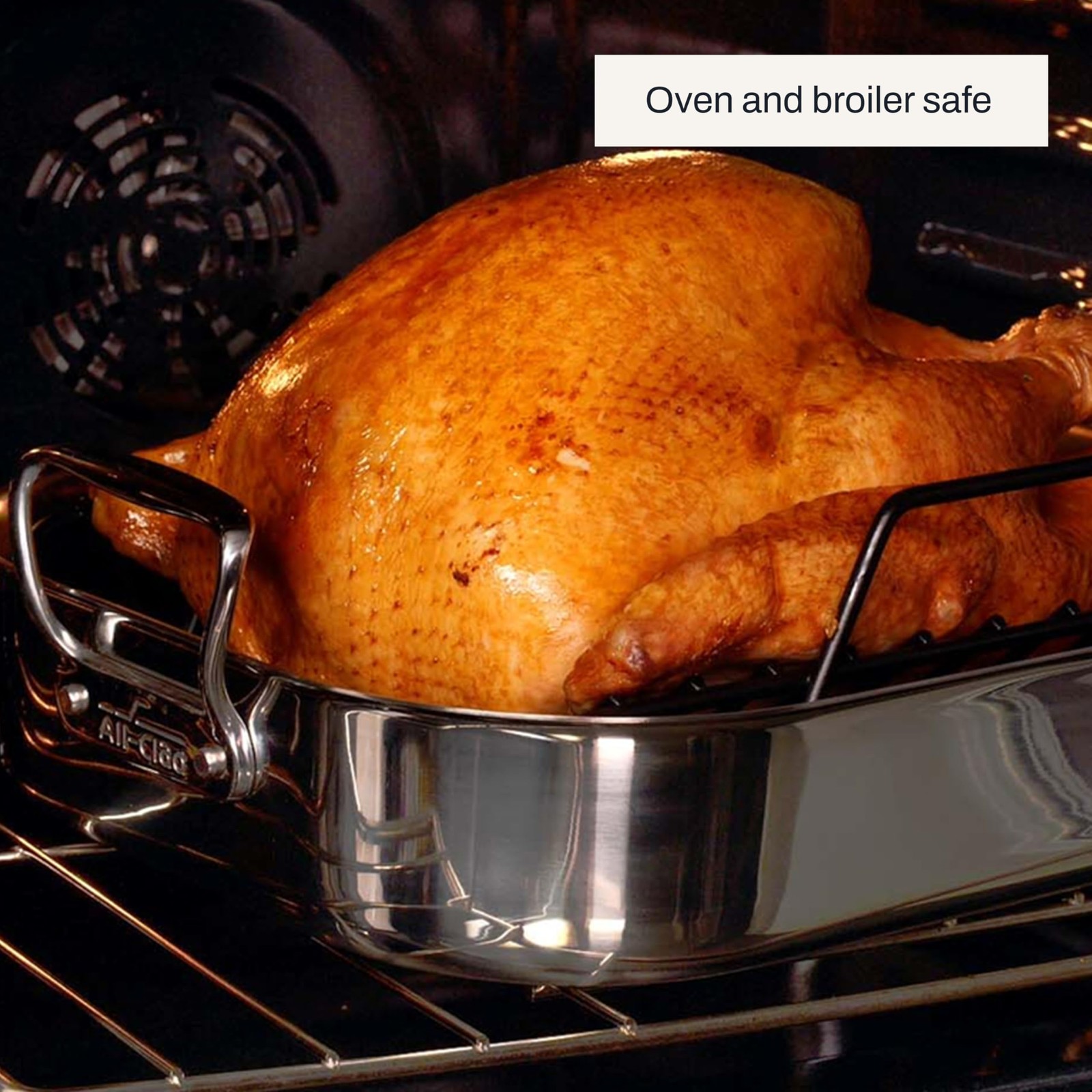 Specialty Stainless Steel Roaster and 16×13 in,