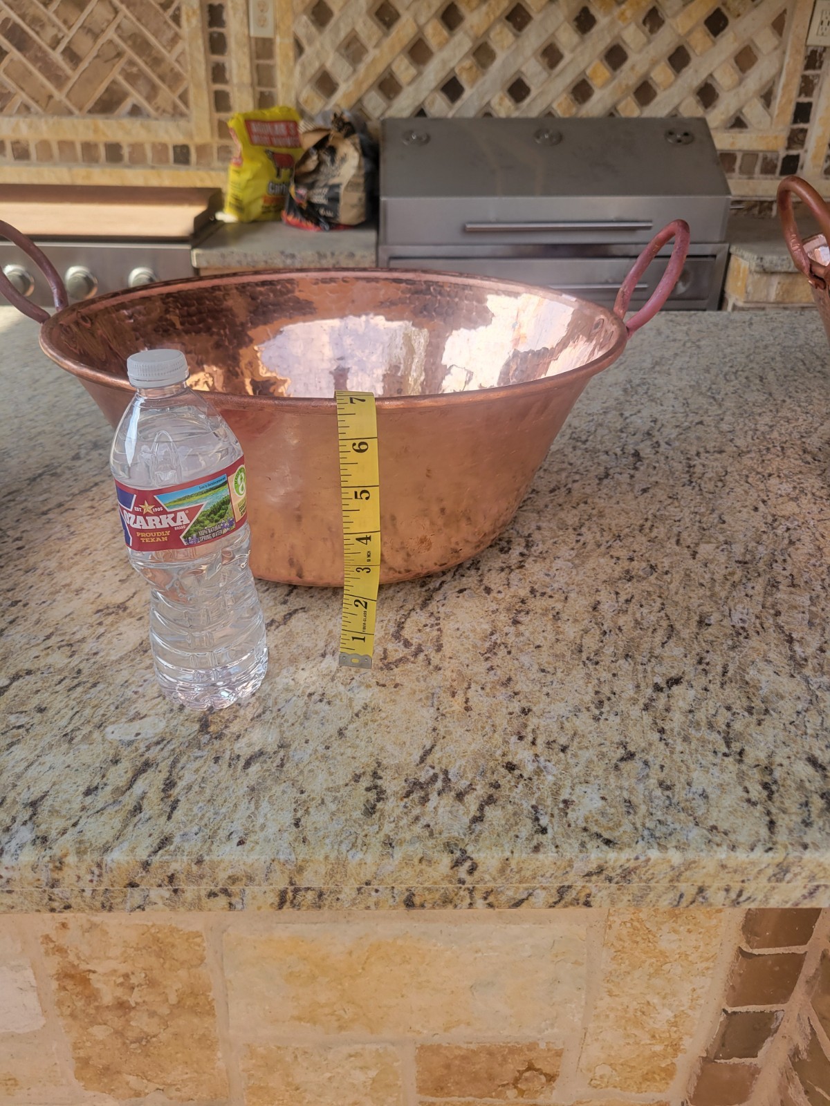 Cazo De Cobre, 14″ Authentic Copper Pot, Heavy Duty Hammered Wok Jam Pan, Mad…