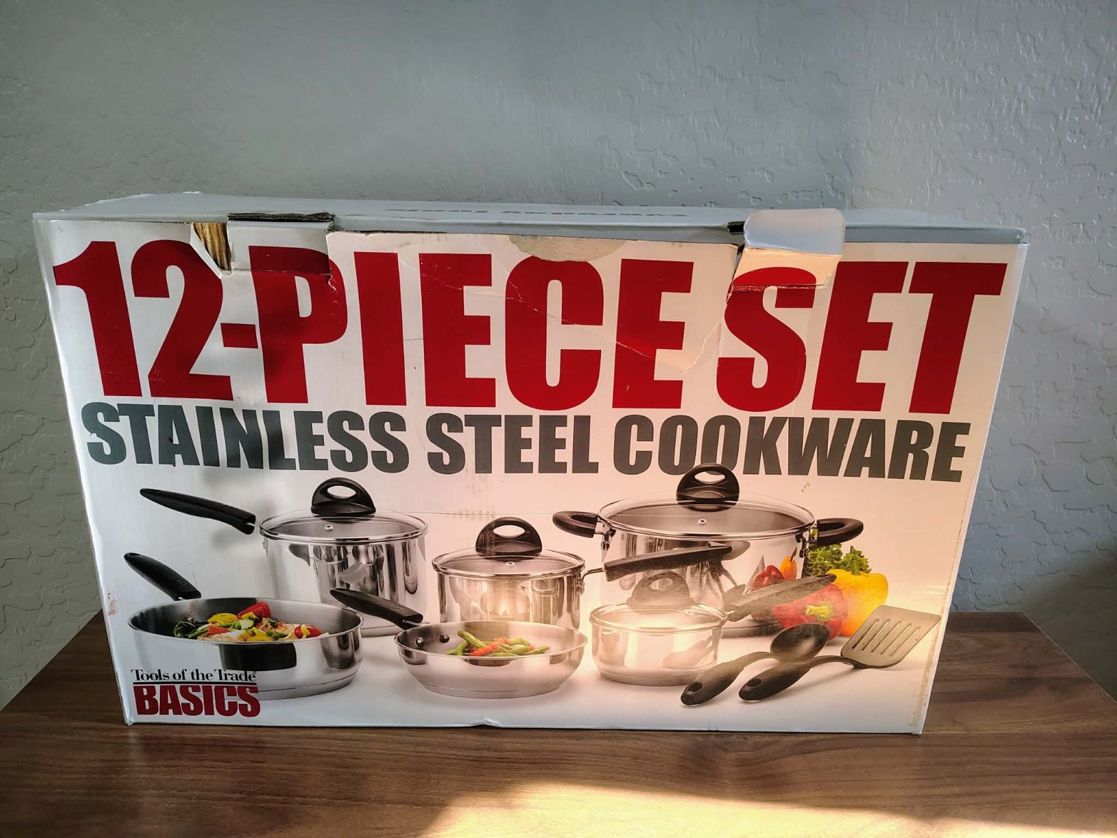 Tools of the Trade 12 Pcs Stainless Steel Cookware Set Brand New In Box NOS 2009
