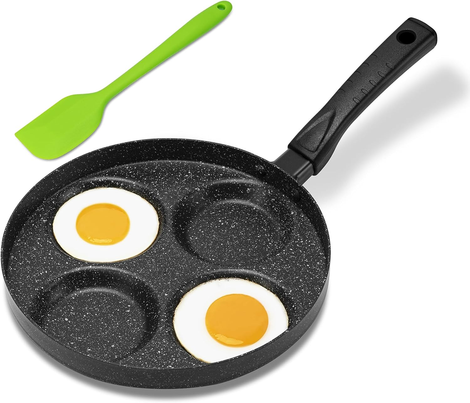 Aluminum 4-Cup Egg Frying Pan Non Stick Egg Cooker Pan