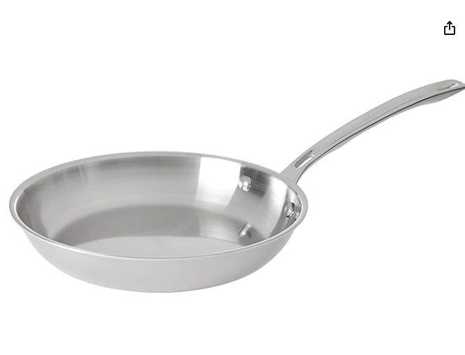 Viking 3 PLY 18/8 Stainless Steel 10″ Frying Pan Aluminum Core Dishwasher Safe