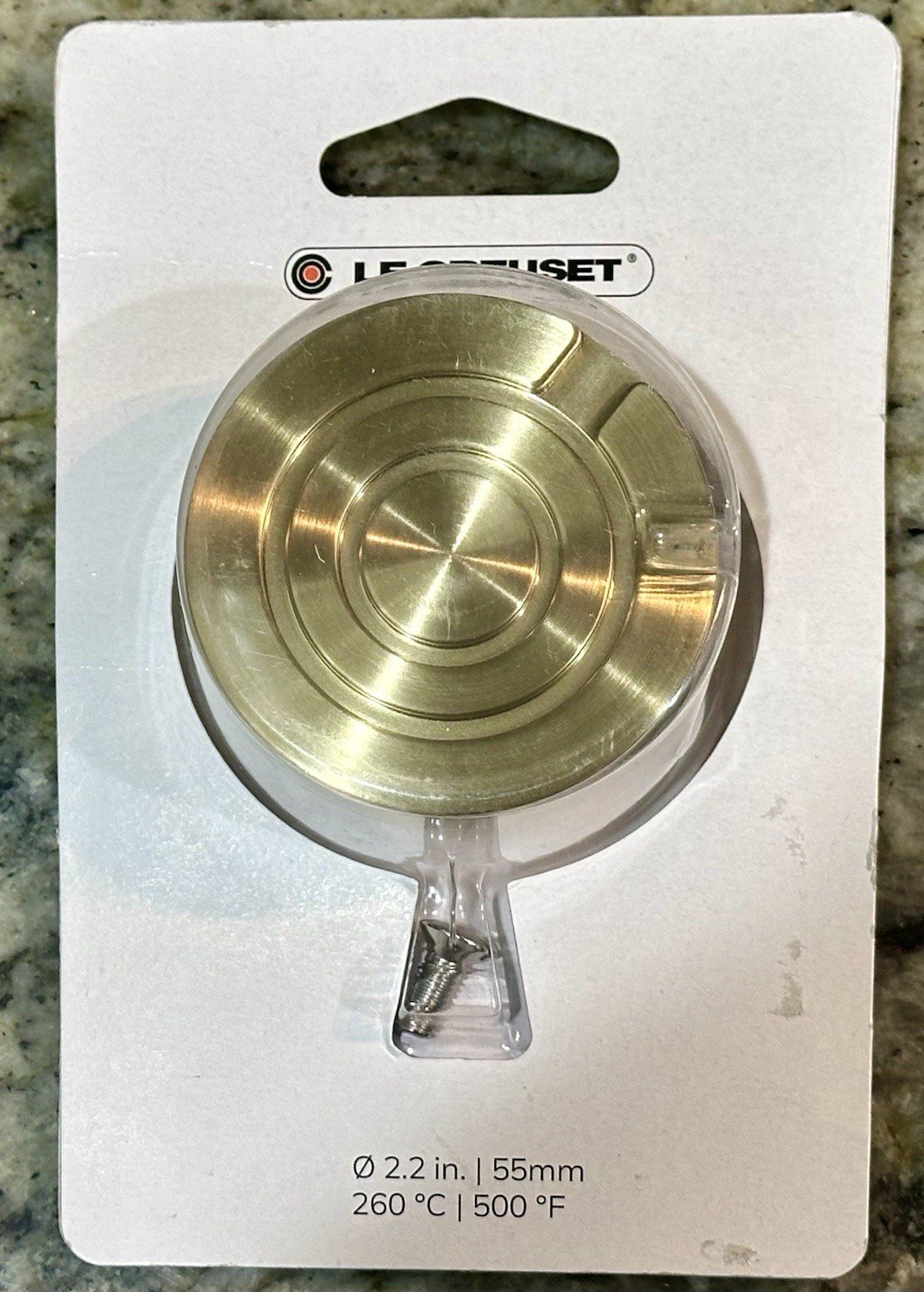 New Le Creuset Gold Signature Large Crucible Knob Replacement Cookware Knob