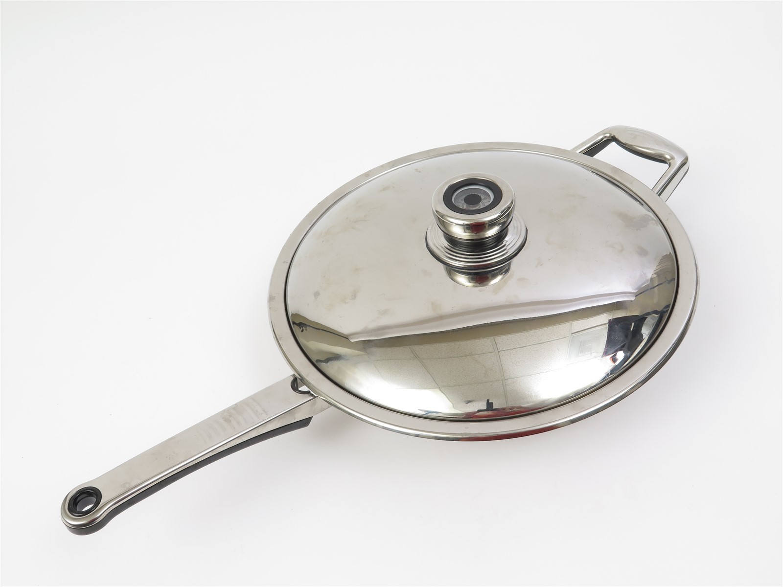 24 Element T304 Large Gourmet 11″ Saute Pan Nutrithermic Base w/ Therm Lid