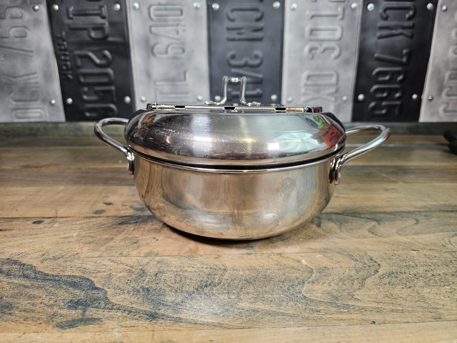 Japanese Deep Frying Pot + Lid – 304 Stainless – NO THERMOMETER
