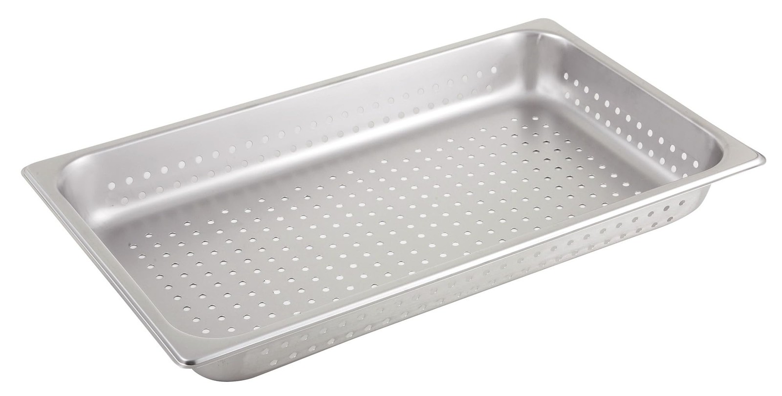 Full Size 2.5 Inch Deep Perforated Metal Food Pan 22 Gauge Steam Table