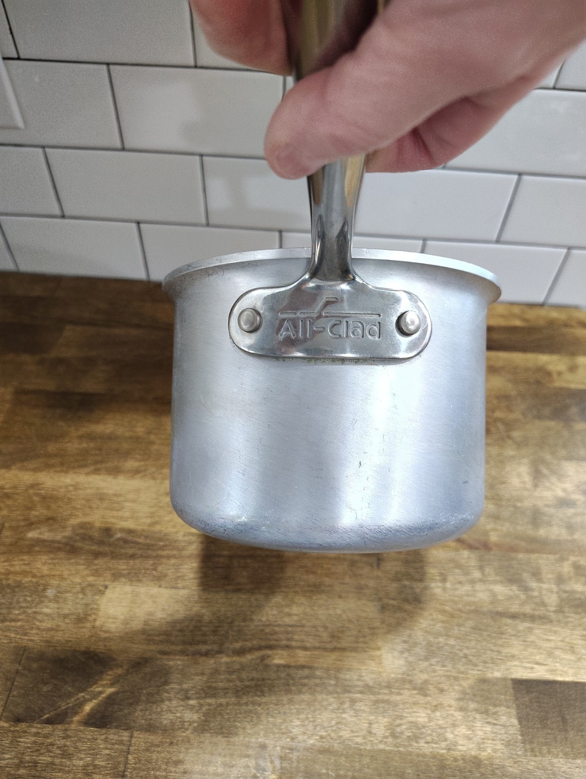 ALL-CLAD MC2 2 Qt. Saucepan Metal Crafters Master Chef Brushed Stainless No Lid