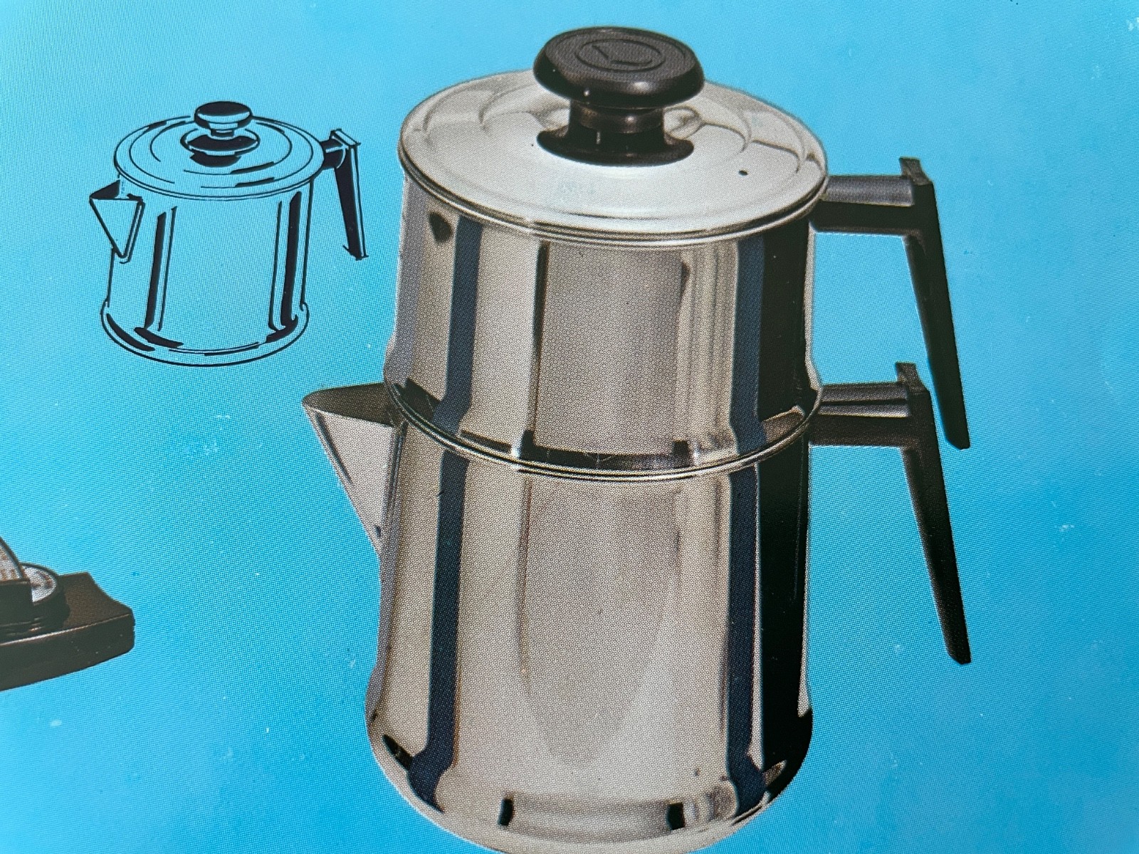 LIFETIME COOKWARE by WEST BEND 10 cup REPLACEMENT DRIP COFFEE POT TOP HALF ONLY