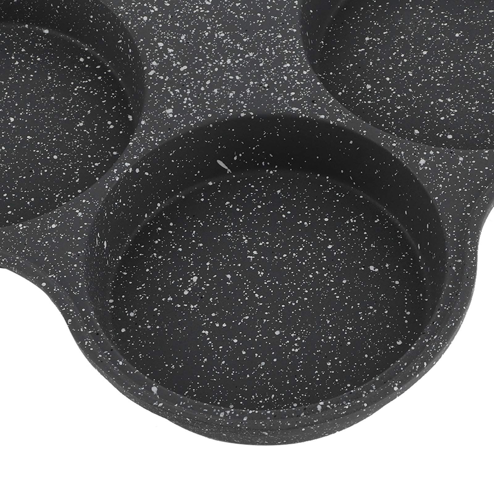 4-Cup Nonstick Egg Frying Pan, Aluminum Omelette Cooker with Even Heat Distri…