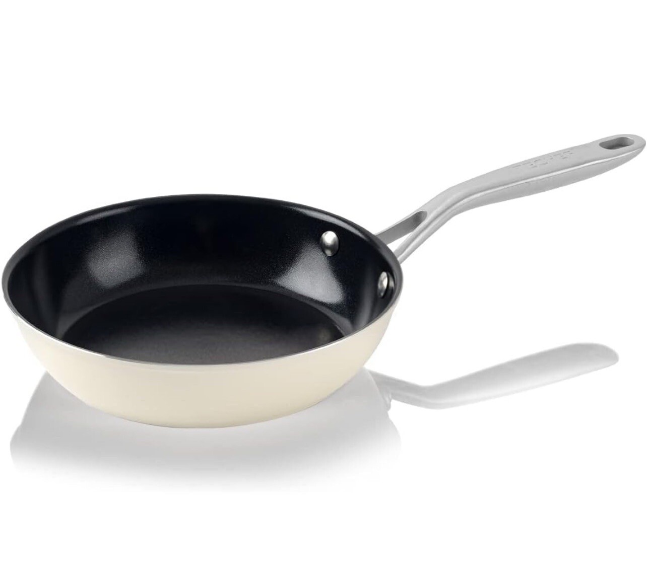 New ValenCera by TeChef 8″ White Ceramic Nonstick Frying Pan Skillet