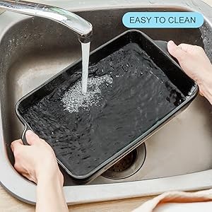 Baking Dish Set, 9×13 Baking Dish, Lar Casserole Dish Set, Ceric